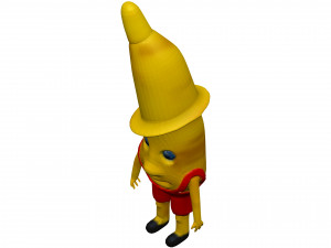 Cartoon Banana 3D Model