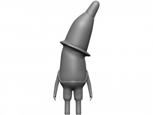 Cartoon Banana 3D Model
