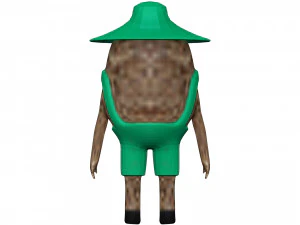 Cartoon Coconut 3D Model
