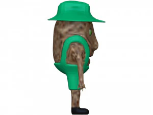 Cartoon Coconut 3D Model