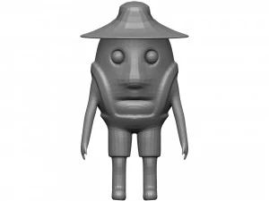 Cartoon Coconut 3D Model