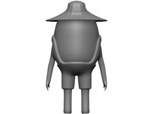 Cartoon Coconut 3D Model