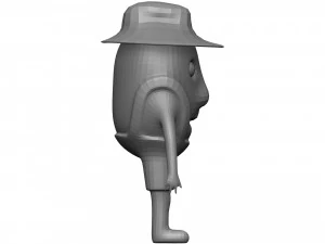 Cartoon Coconut 3D Model