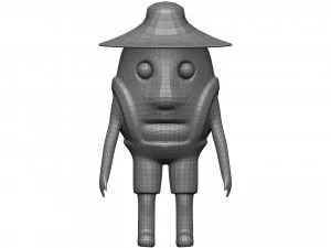 Cartoon Coconut 3D Model