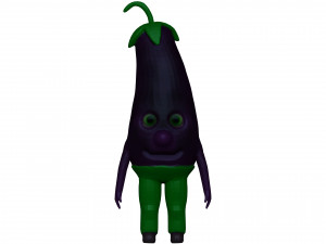 Cartoon Eggplanet Modèle 3D