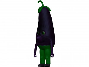 Cartoon Eggplanet 3D-Modell