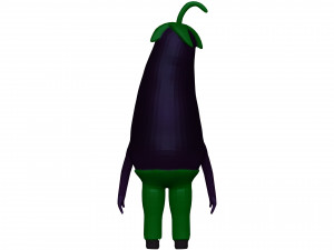 Cartoon Eggplanet 3D-Modell