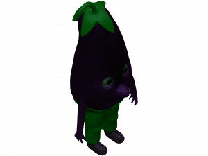 Cartoon Eggplanet 3D-Modell