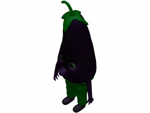 Cartoon Eggplanet 3D-Modell