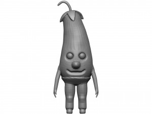 Cartoon Eggplanet 3D-Modell