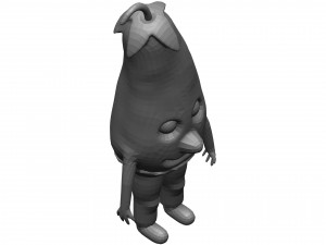 Cartoon Eggplanet 3D-Modell