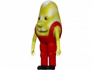 Cartoon Endive 3D Model