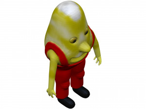 Cartoon Endive 3D Model