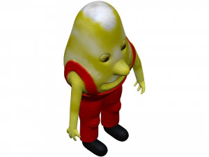 Cartoon Endive 3D Model