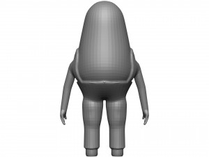 Cartoon Endive 3D Model