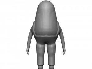 Cartoon Endive 3D Model