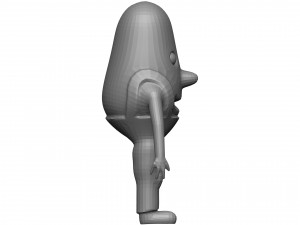 Cartoon Endive 3D Model
