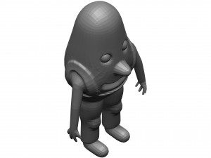 Cartoon Endive 3D Model