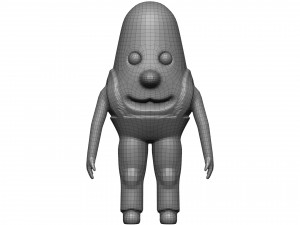 Cartoon Endive 3D Model
