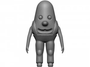 Cartoon Endive 3D Model