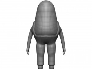 Cartoon Endive 3D Model