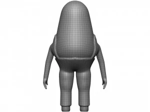 Cartoon Endive 3D Model