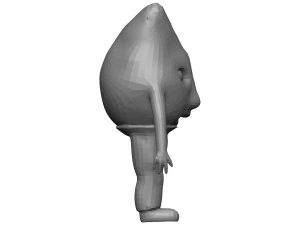 Cartoon Fig 3D Model