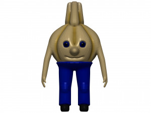 Cartoon Garlic 3D Model
