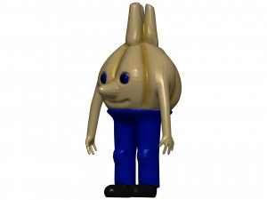 Cartoon Garlic 3D-Modell