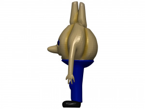 Cartoon Garlic 3D-Modell