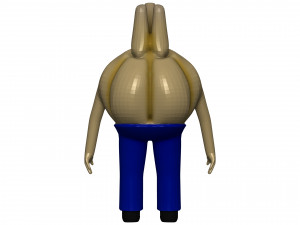 Cartoon Garlic 3D-Modell