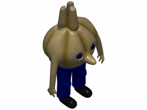 Cartoon Garlic 3D-Modell