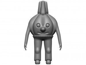 Cartoon Garlic 3D-Modell