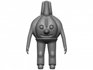 Cartoon Garlic 3D-Modell