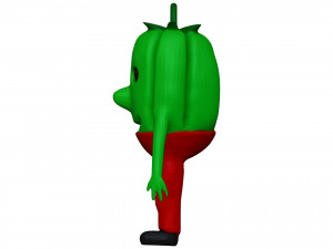 Cartoon Green Pepper 3D 모델
