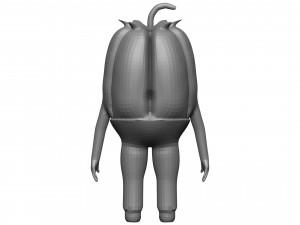 Cartoon Green Pepper 3D 모델