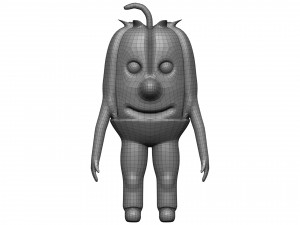 Cartoon Green Pepper 3D 모델