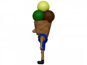 Cartoon Icecream 3D Model