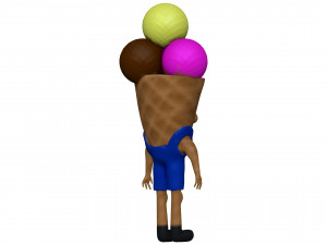 Cartoon Icecream Modèle 3D
