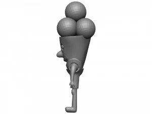 Cartoon Icecream 3D Model