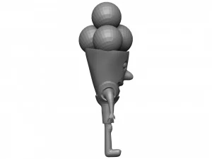 Cartoon Icecream 3D Model
