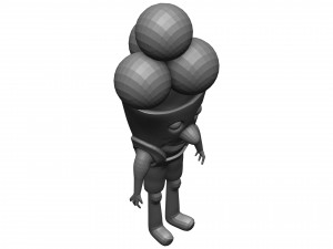 Cartoon Icecream Modèle 3D