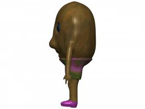 Cartoon Kiwi 3D Model