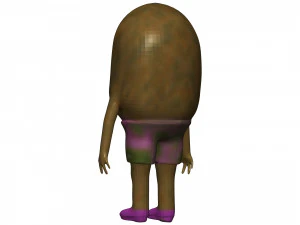 Cartoon Kiwi 3D Model