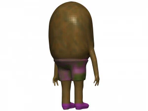 Cartoon Kiwi 3D Model