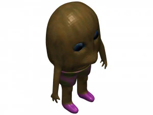 Cartoon Kiwi 3D Model
