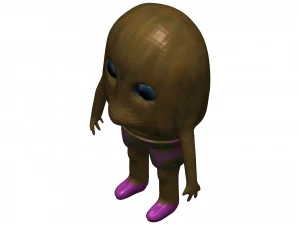 Cartoon Kiwi 3D Model