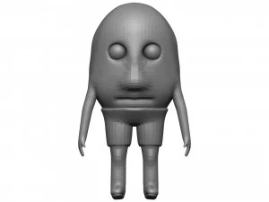 Cartoon Kiwi 3D Model