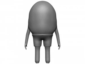 Cartoon Kiwi 3D Model