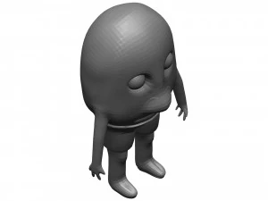 Cartoon Kiwi 3D Model
